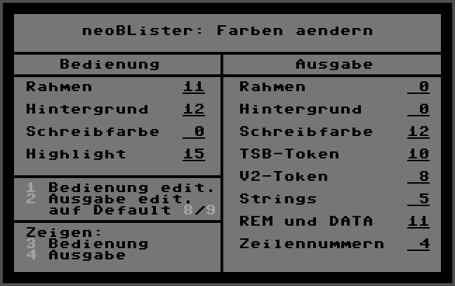 Editor für Farben