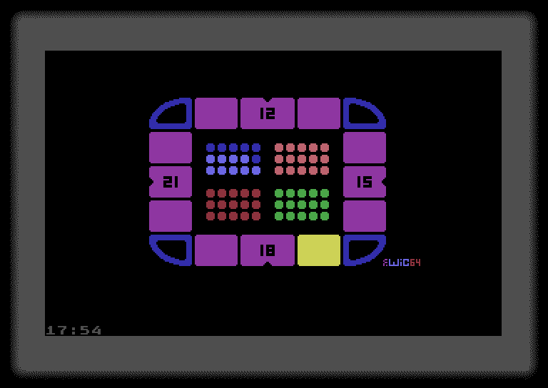 Qlock - die WiC64-Uhr