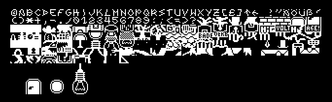 von GoDot gespeicherter Zeichensatz