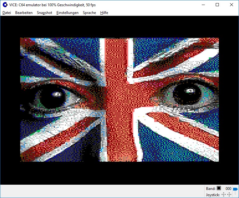 Ein Bild im VICE-Emulator